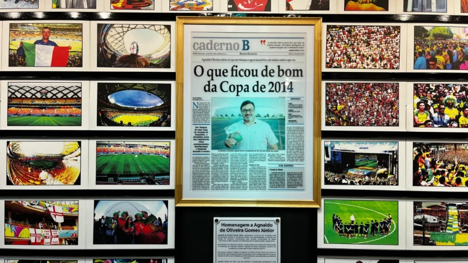 Arena da Amazônia ganha exposição em homenagem ao jornalista Agnaldo de Oliveira