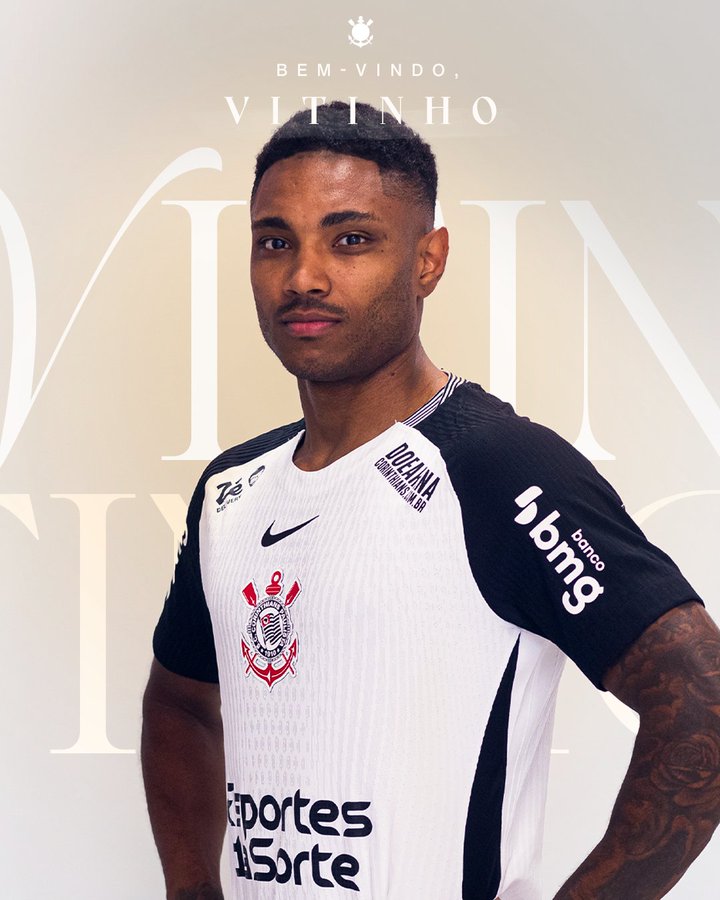 Corinthians oficializa contratação do atacante Vitinho até 2026