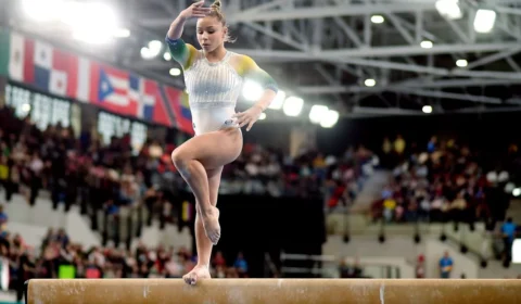 Flávia Saraiva conquista ouro na trave em copa da Hungria.