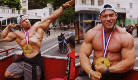 Ramon Dino é recebido com festa no Brasil após conquistar o título mundial do Mr. Olympia 2025