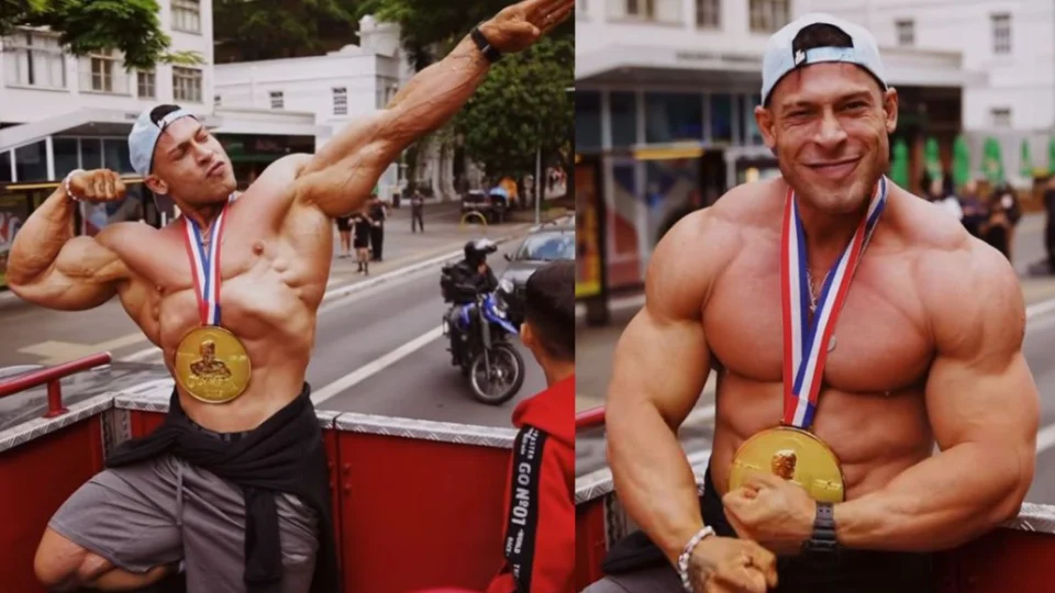 Ramon Dino é recebido com festa no Brasil após conquistar o título mundial do Mr. Olympia 2025