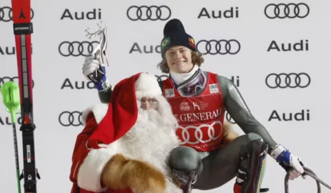 Brasileiro Lucas Braathen vence etapa da Copa do Mundo de esqui