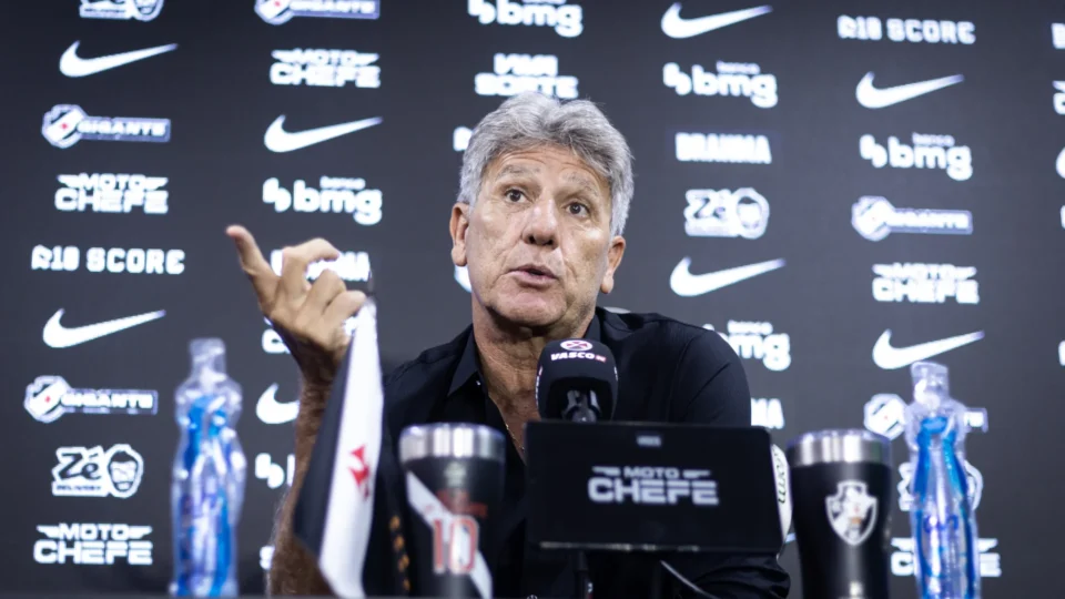Conmebol suspende Renato Gaúcho por três jogos e desfalca o Vasco na Sul-Americana