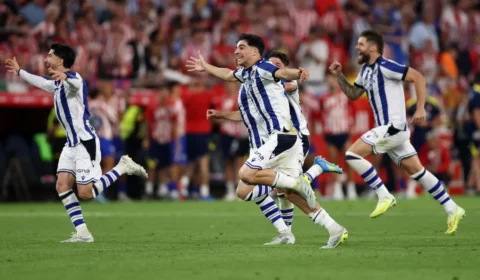 Real Sociedad vence Atlético de Madrid nos pênaltis e conquista a Copa do Rei