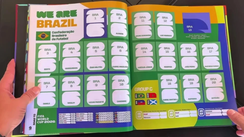 Álbum da Copa 2026 “esquece” Neymar e levanta dúvidas sobre a Seleção