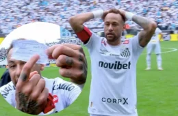 Em último jogo antes da convocação, Neymar vê Santos ser goleado e vive erro bizarro da arbitragem